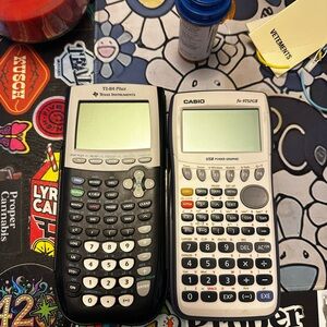 Texas Instruments TI-84 Plus Black and White Calculator